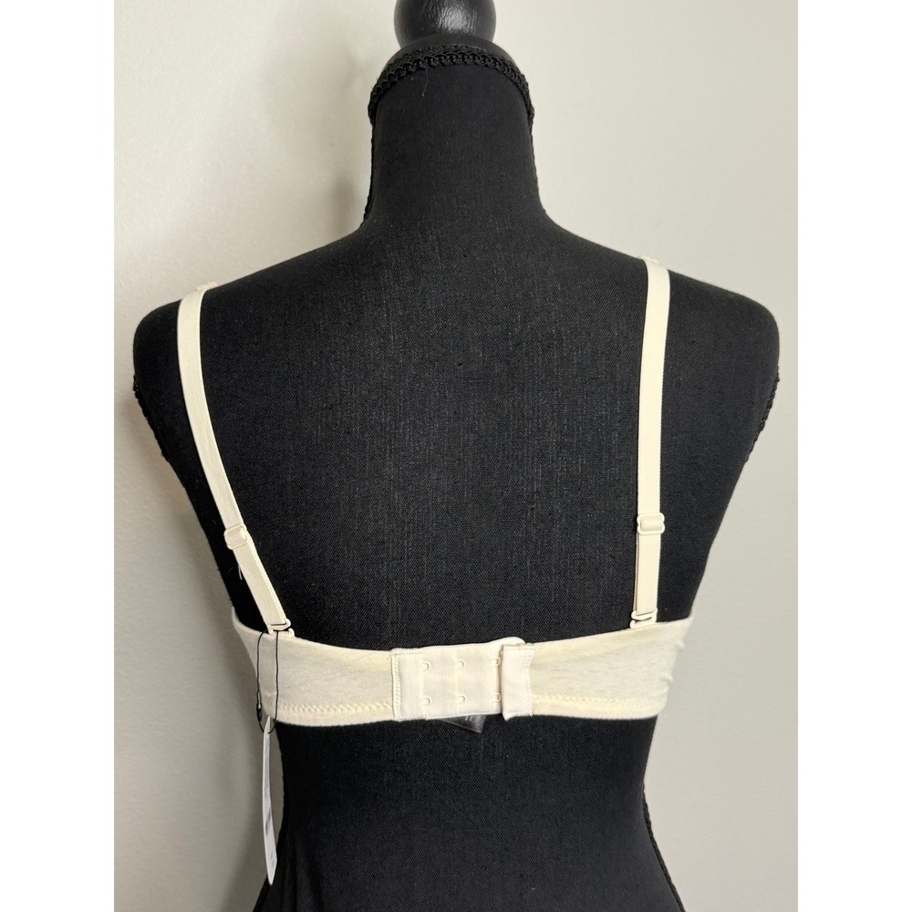 Understance Plunge Cotton Bra White Melange 32A Wireless U10810673 - Picture 2 of 6